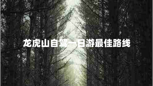 龍虎山自駕一日游最佳路線(xiàn)