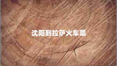 沈陽(yáng)到拉薩火車(chē)票
