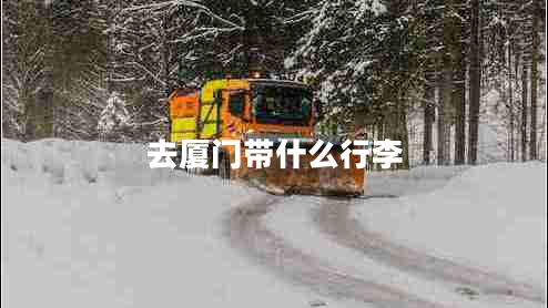 去廈門(mén)帶什么行李