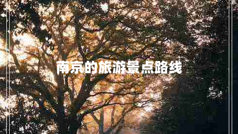 南京的旅游景點(diǎn)路線(xiàn)