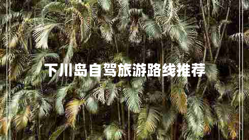 下川島自駕旅游路線(xiàn)推薦