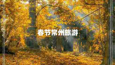 春節常州旅游