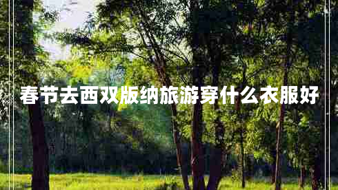 春節去西雙版納旅游穿什么衣服好