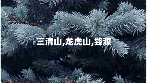 三清山,龍虎山,婺源