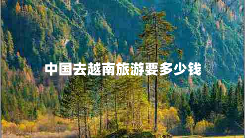 中國去越南旅游要多少錢(qián)