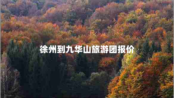 徐州到九華山旅游團報價(jià)