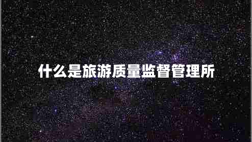 什么是旅游質(zhì)量監督管理所