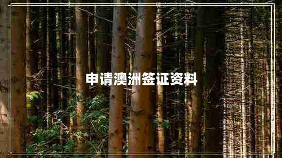 申請澳洲簽證資料