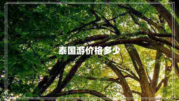 泰國游價(jià)格多少