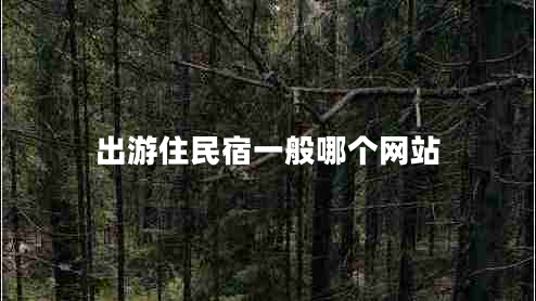 出游住民宿一般哪個(gè)網(wǎng)站