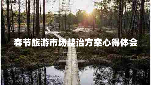 春節旅游市場(chǎng)整治方案心得體會(huì )