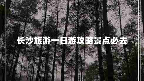 長(cháng)沙旅游一日游攻略景點(diǎn)必去