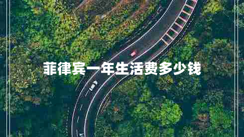菲律賓一年生活費多少錢(qián)