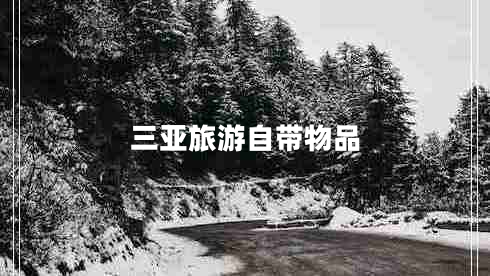 三亞旅游自帶物品