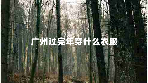 廣州過(guò)完年穿什么衣服