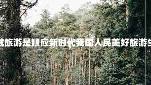 全域旅游是順應新時(shí)代我國人民美好旅游生活