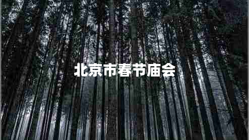 北京市春節廟會(huì )