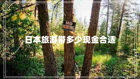 日本旅游帶多少現金合適