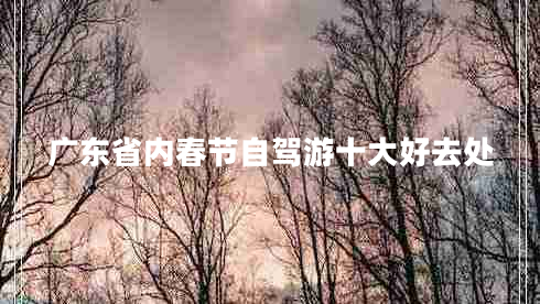 廣東省內春節自駕游十大好去處