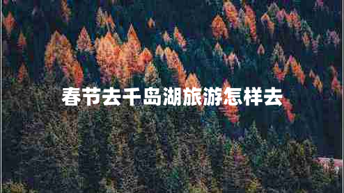 春節去千島湖旅游怎樣去