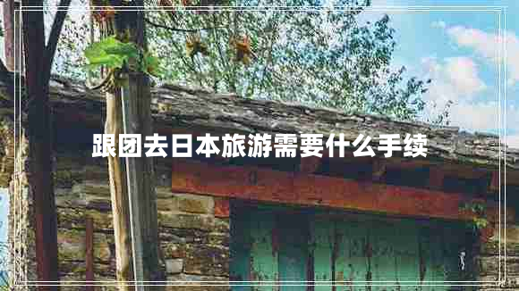 跟團去日本旅游需要什么手續