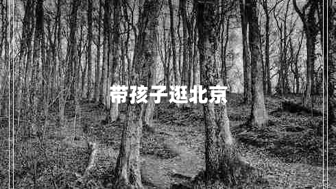 帶孩子逛北京
