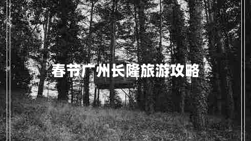 春節廣州長(cháng)隆旅游攻略