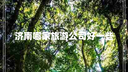 濟南哪家旅游公司好一些
