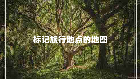 標記旅行地點(diǎn)的地圖