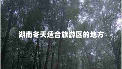 湖南冬天適合旅游區的地方