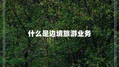 什么是邊境旅游業(yè)務(wù)