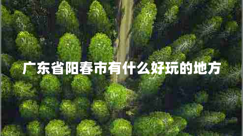 廣東省陽(yáng)春市有什么好玩的地方