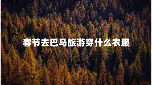 春節去巴馬旅游穿什么衣服