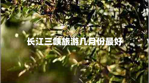 長(cháng)江三峽旅游幾月份最好