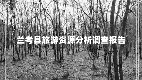蘭考縣旅游資源分析調查報告