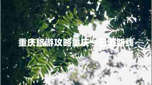 重慶旅游攻略重慶一日游路線(xiàn)
