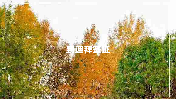 到迪拜簽證