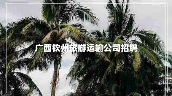 廣西欽州旅游運輸公司招聘