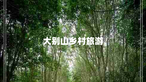 大別山鄉村旅游