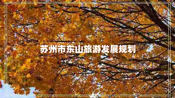 蘇州市東山旅游發(fā)展規劃