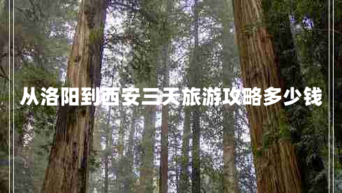 從洛陽(yáng)到西安三天旅游攻略多少錢(qián)