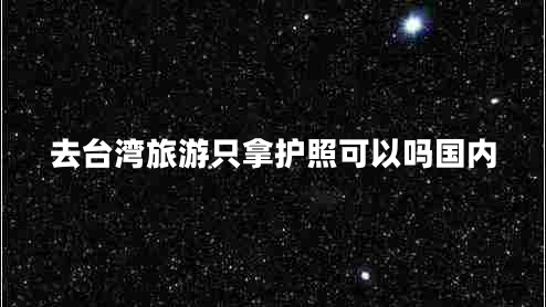 去臺灣旅游只拿護照可以嗎國內
