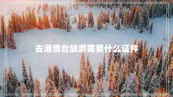 去港澳臺旅游需要什么證件