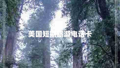 美國短期旅游電話(huà)卡