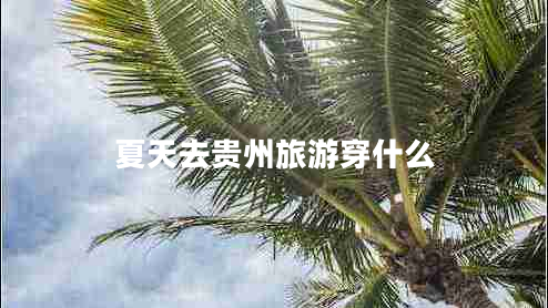 夏天去貴州旅游穿什么