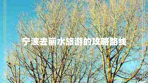 寧波去麗水旅游的攻略路線(xiàn)