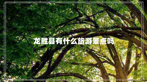 龍勝縣有什么旅游景點(diǎn)嗎