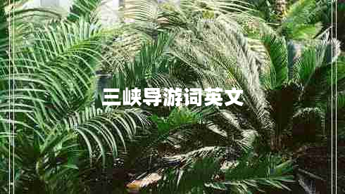 三峽導游詞英文