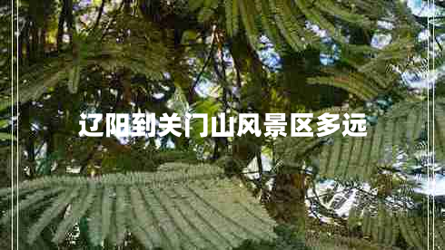 遼陽(yáng)到關(guān)門(mén)山風(fēng)景區多遠