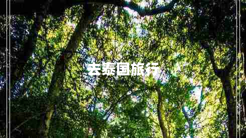 去泰國旅行